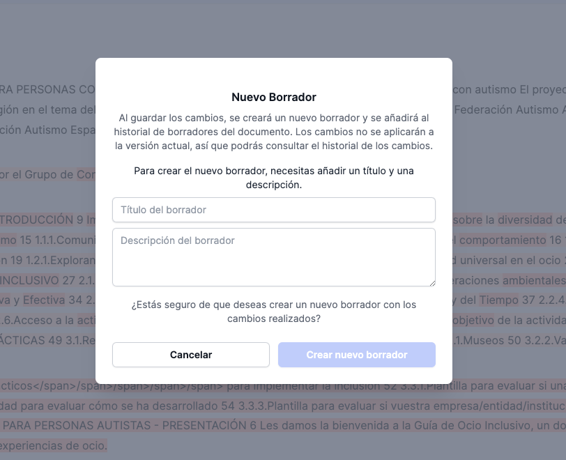 Guardar nuevo borrador